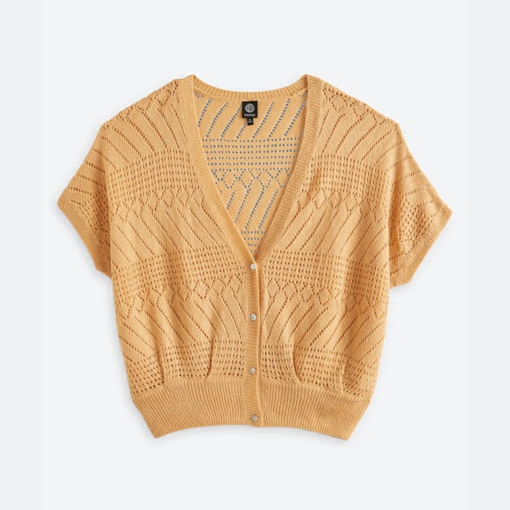 Women's Short‎ Sleeve Knit Cardigan